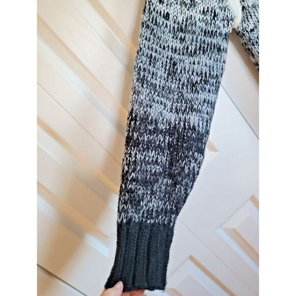 Classic New England‎ Women's M Sweater Vintage High Neck Bk/Wh/Gray Medium - Picture 4 of 6
